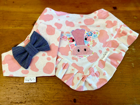 Pink Cow Bandana